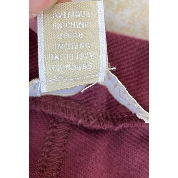 Michael Kors Burgundy Pull On Pants Women's Size M Jegging Stretch Knit Jean - Picture 8 of 12